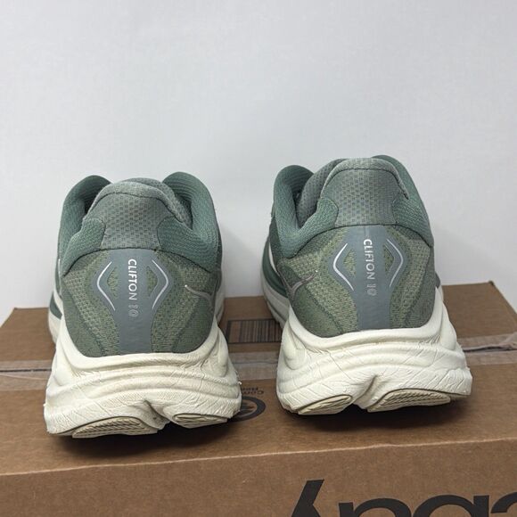 HOKA One One Clifton 10 Mens Size 14D Green Running Sneakers + NEW INSOLE main image 15